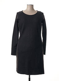 Robe mi-longue manches longues manches longues noir SANDWICH femme