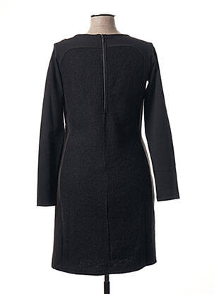 Robe mi-longue manches longues manches longues noir SANDWICH femme