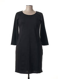 Robe mi-longue manches longues manches longues noir CHATELET femme