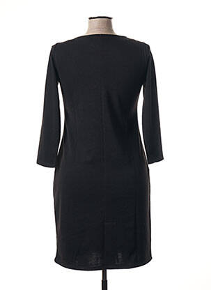Robe mi-longue manches longues manches longues noir CHATELET femme