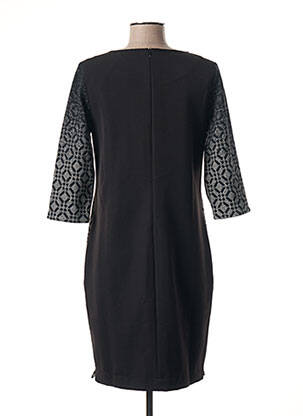 Robe mi-longue manches longues manches longues gris NINATI femme