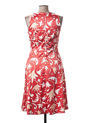 Robe mi-longue imprimé fantaisie sans manche rouge ANIMAPOP femme