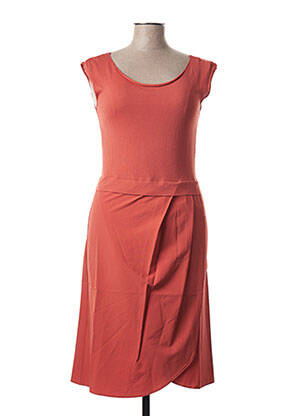 Robe mi-longue sans manche sans manche orange CREA CONCEPT femme
