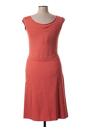 Robe mi-longue sans manche sans manche orange CREA CONCEPT femme