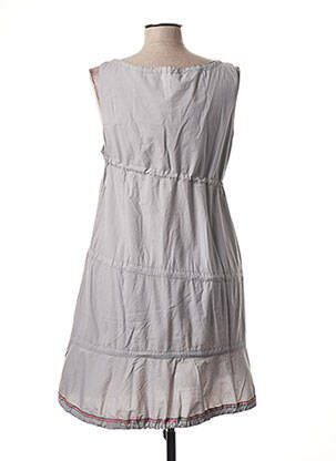 Robe mi-longue sans manche sans manche gris MCP femme