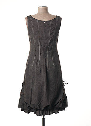 Robe mi-longue sans manche sans manche marron COCO MENTHE femme