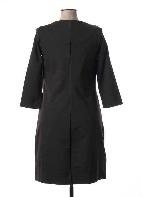 Robe mi-longue manches longues manches longues noir SANDWICH femme