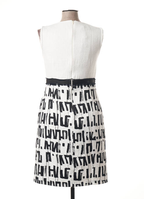 Robe mi-longue blanc CAMELOT pour femme