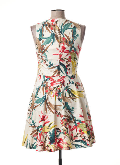 Robe mi-longue blanc LA FEE MARABOUTEE pour femme