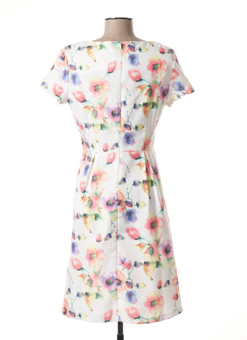 Robe mi-longue blanc SMASHED LEMON pour femme