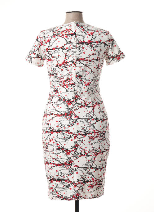 Robe mi-longue blanc SMASHED LEMON pour femme