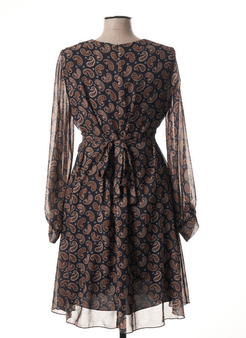 Robe mi-longue noir NINATI pour femme