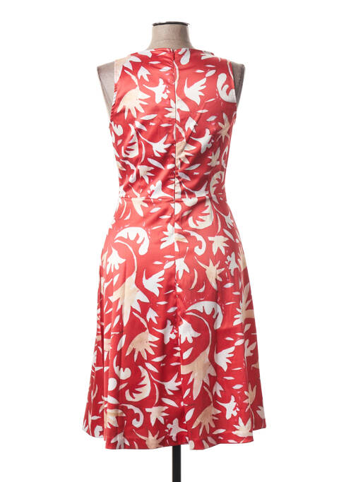 Robe mi-longue rouge ANIMAPOP pour femme