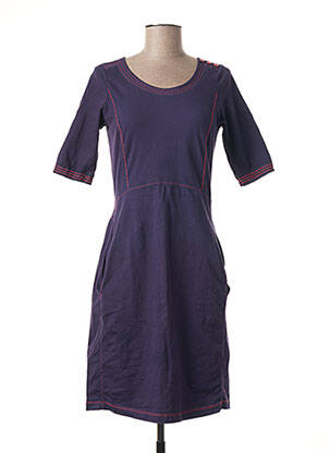 Robe mi-longue manches courtes manches courtes violet SANDWICH femme