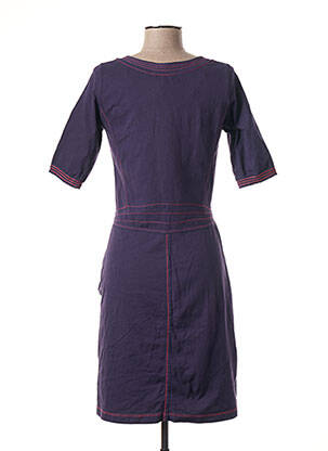 Robe mi-longue manches courtes manches courtes violet SANDWICH femme