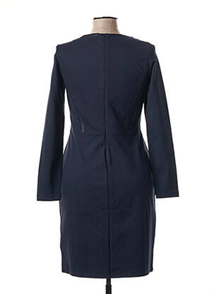 Robe mi-longue manches longues manches longues bleu SANDWICH femme