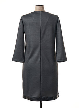 Robe mi-longue manches 3/4 manches 3/4 gris POUSSIERE D'ETOLE femme