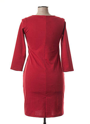 Robe mi-longue manches 3/4 manches 3/4 rouge CHATELET femme