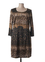 Robe courte manches 3/4 manches 3/4 gris SANDWICH femme