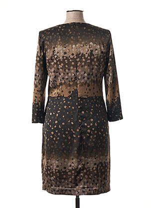 Robe courte manches 3/4 manches 3/4 gris SANDWICH femme