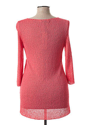 Pull tunique stretch manches 3/4 rose ALDO MARTIN'S femme