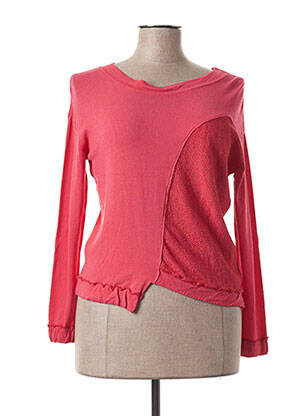 Pull stretch manches longues rose LUNATISME femme