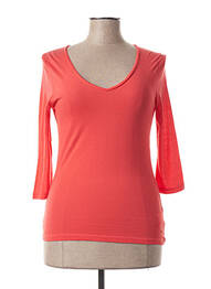 Pull coupe cintrée manches 3/4 rouge ALDO MARTIN'S femme