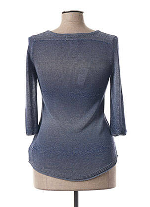 Pull coupe cintrée manches 3/4 bleu ALDO MARTIN'S femme