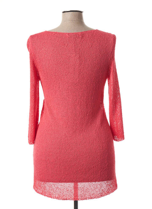 Pull tunique rose ALDOMARTINS pour femme