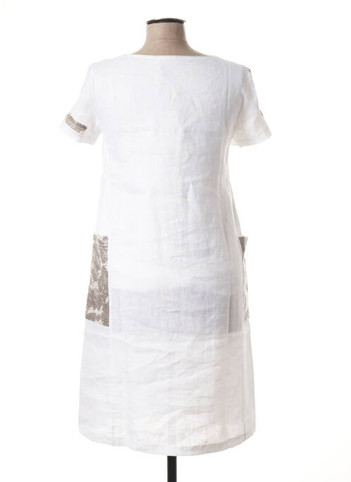 Robe mi-longue blanc NINATI pour femme