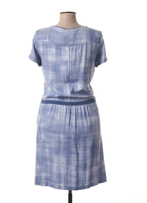 Robe mi-longue bleu SANDWICH pour femme