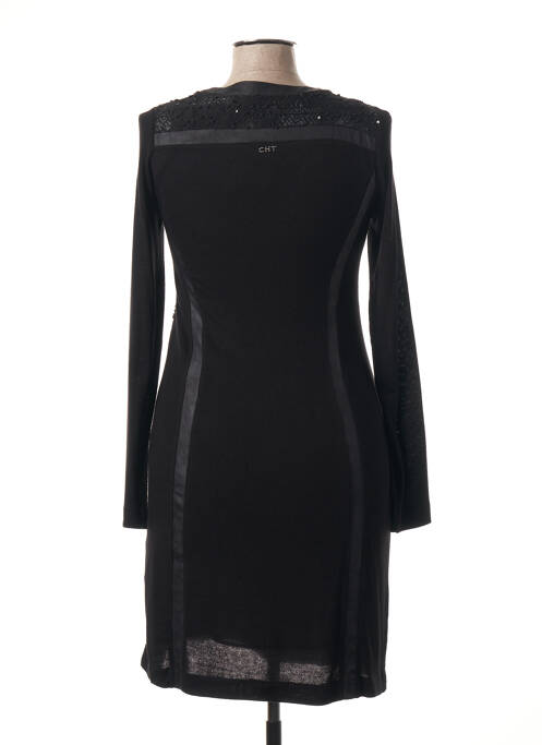 Robe mi-longue noir CHATELET pour femme