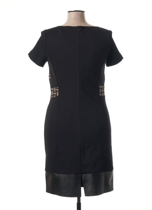 Robe mi-longue noir POUSSIERE D'ETOLE femme