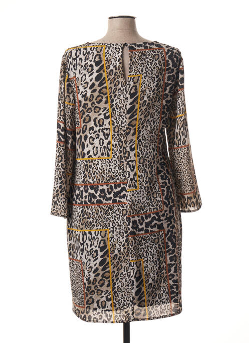 Robe mi-longue noir SIGNE NATURE pour femme