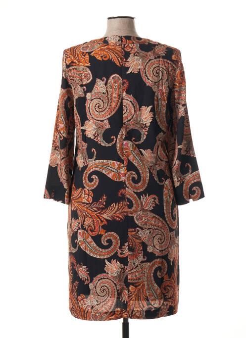 Robe mi-longue orange SIGNE NATURE pour femme