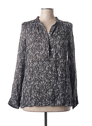 Blouse imprimé fantaisie manches longues gris STELLA FOREST femme