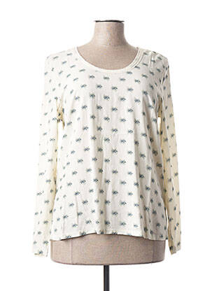 Blouse imprimé fantaisie manches longues beige SANDWICH femme