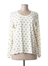 Blouse imprimé fantaisie manches longues beige SANDWICH femme