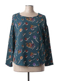 Blouse imprimé fleurs manches longues vert LA FEE MARABOUTEE femme