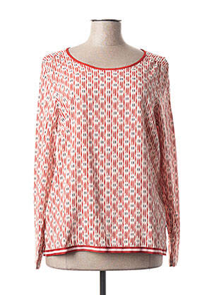 Blouse imprimé fantaisie manches longues rouge SANDWICH femme