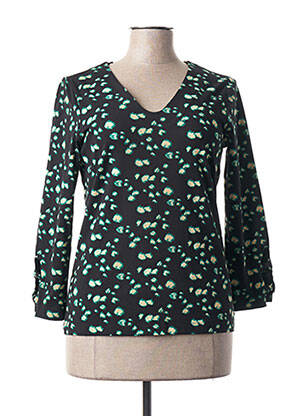 T-shirt manches 3/4 manches 3/4 noir SANDWICH femme