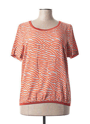 Blouse manches courtes manches courtes orange SANDWICH femme
