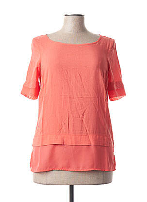 Blouse manches courtes manches courtes orange SANDWICH femme