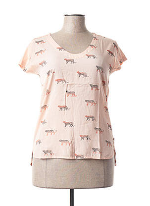Blouse manches courtes manches courtes rose SANDWICH femme