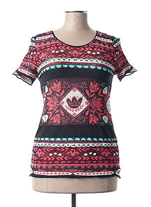 Pull coupe cintrée manches courtes rouge ALDO MARTIN'S femme