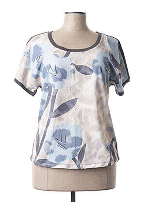 Blouse imprimé fleurs manches courtes beige SANDWICH femme