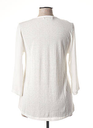 Pull coupe cintrée manches 3/4 blanc ALDO MARTIN'S femme