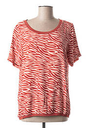 Blouse manches courtes manches courtes marron SANDWICH femme