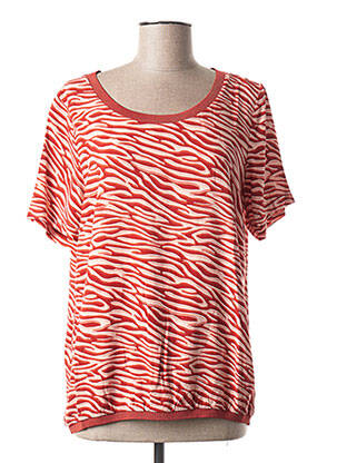 Blouse manches courtes manches courtes marron SANDWICH femme