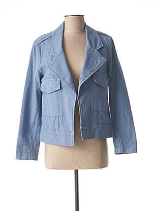 Veste casual col tailleur bleu LUNATISME femme